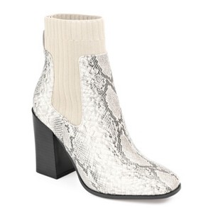 Journee Collection Womens Adalia Pull On Stacked Heel Booties - 1 of 4