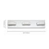Rennnsan Cylven 20"W Hardwired Rectangle Industrial LED Dimmable Vanity Light in Silver - 3 of 4