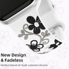 HTUTWOO Floral Apple Watch Band, Engraved Flower Silicone Strap 38/40/41/42/43/44/45/49mm for iWatch Series 11 10 9 8 7 6 5 4 3 2 SE Ultra - 4 of 4