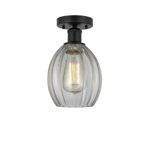 Eaton - 1 Light Semi-Flush Mount In Industrial Style-10.75 Inches Tall and 6 Inches Wide - 1 of 1