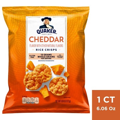 Quaker Popped Cheddar Cheese Rice Crisps - 6.06oz : Target