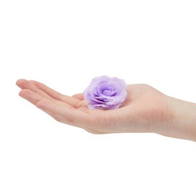 Lavender Purple Silk Mini Rose Artificial Flower Heads for Crafts