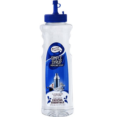 Master of Mixes Cocktail Essentials Simple Syrup - 375ml Bottle (12.7 Fl Oz) - Mixer Perfect for Bartenders and Mixologists