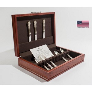 American Chest Company Traditions; Silver/flatware Chest; Solid Cherry (Heritage Cherry on Solid Cherry) - 1 of 2