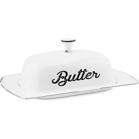 Butter Dish Porcelain White - Threshold™ : Target