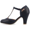 Journee Collection Womens Olina Wide Width Round Toe High Block Heel Pumps - image 2 of 4