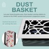 Home Intuition Victorian Floor Vent Cover 4X14 Inch Floor Register with Mesh Cover Trap Heat and Air Walkable Metal Floor Vent for HVAC Duct, White - 2 of 4