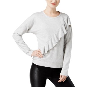 I.N.C International Concepts Womens Ruffled Sweatshirt, Grey, Large - 1 of 1