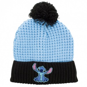 Adult Lilo & Stitch Character Icon Cuff Pom Beanie - 1 of 2