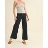Women's Wide Leg Denim Pants - MIOU MUSE - 3 of 4