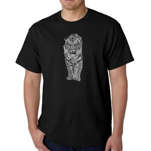 LA Pop Art Men's Word Art T-shirt - TIGER - 1 of 4