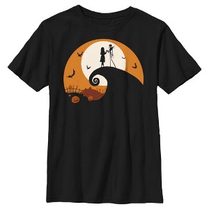 Boy's The Nightmare Before Christmas Jack and Sally on Spiral Hill T-Shirt - 1 of 4
