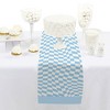 Big Dot of Happiness Blue Checkered Party - Petite Paper Table Runner - 12 x 60 inches - 2 of 4