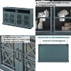 Dark Cyan Medium-Density Fiberboard TV Bracket, Which Also Functions As a Buffet Side Panel, Improving The Taste of Home Decoration, dark cyan - 2 of 4