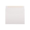JAM Paper A8 Strathmore Invitation Envelopes 5.5 x 8.125 Bright White Linen 25/Pack (40934) - 2 of 2