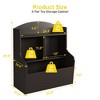 2-Tier Kids Toy Storage Organizer KS001 - 5 Compartment Bookcase with 3 Drawers | PB+MDF Material | Espresso Finish | for Bedroom/Kindergarten - 2 of 4