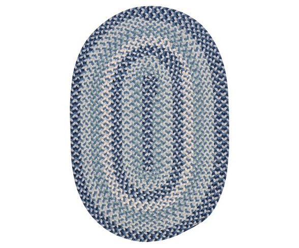 Boston Common Braided Area Rug - Blue - (5'x8') - Colonial Mills