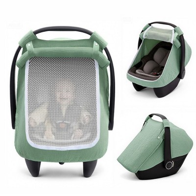 BabyBond Baby Car Seat Covers, Extra Large Mesh Window Infant Car Seat Cover for  Four Seasons