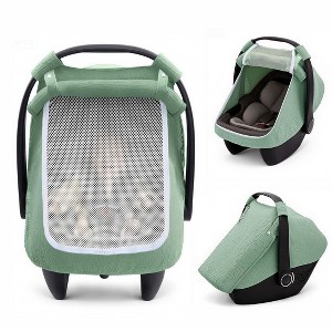 BabyBond Baby Car Seat Covers, Extra Large Mesh Window Infant Car Seat Cover for  Four Seasons - 1 of 4