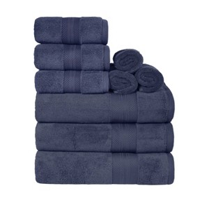 Luxury Cotton Heavyweight Solid Plush Towel Set by Blue Nile Mills - 1 of 4