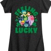 Girls' - Inside Out 2 - Inside Out Feeling Lucky Fitted Short Sleeve Graphic T-Shirt - 2 of 4