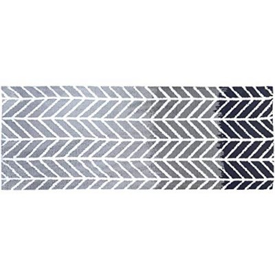 Simple Spaces Straight and Arrows Gray Indoor Rug – Modern, Durable & Soft Area Rug – Easy-Care Accent for Stylish Interior Spaces