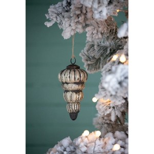 Yukimo 6.1" Iron Snowflake Hanger, Decorative Hanging Ball Christmas Tree Ornaments with Weathered Finish, Set of 6 - 1 of 4