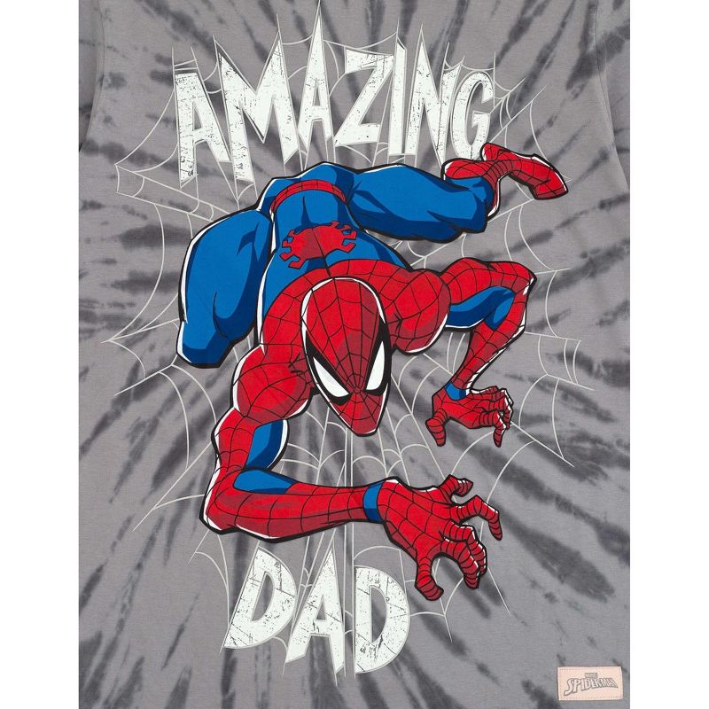 Marvel Spider-Man Matching Family Father's Day T-Shirt Little Kid to Adult, 3 of 4