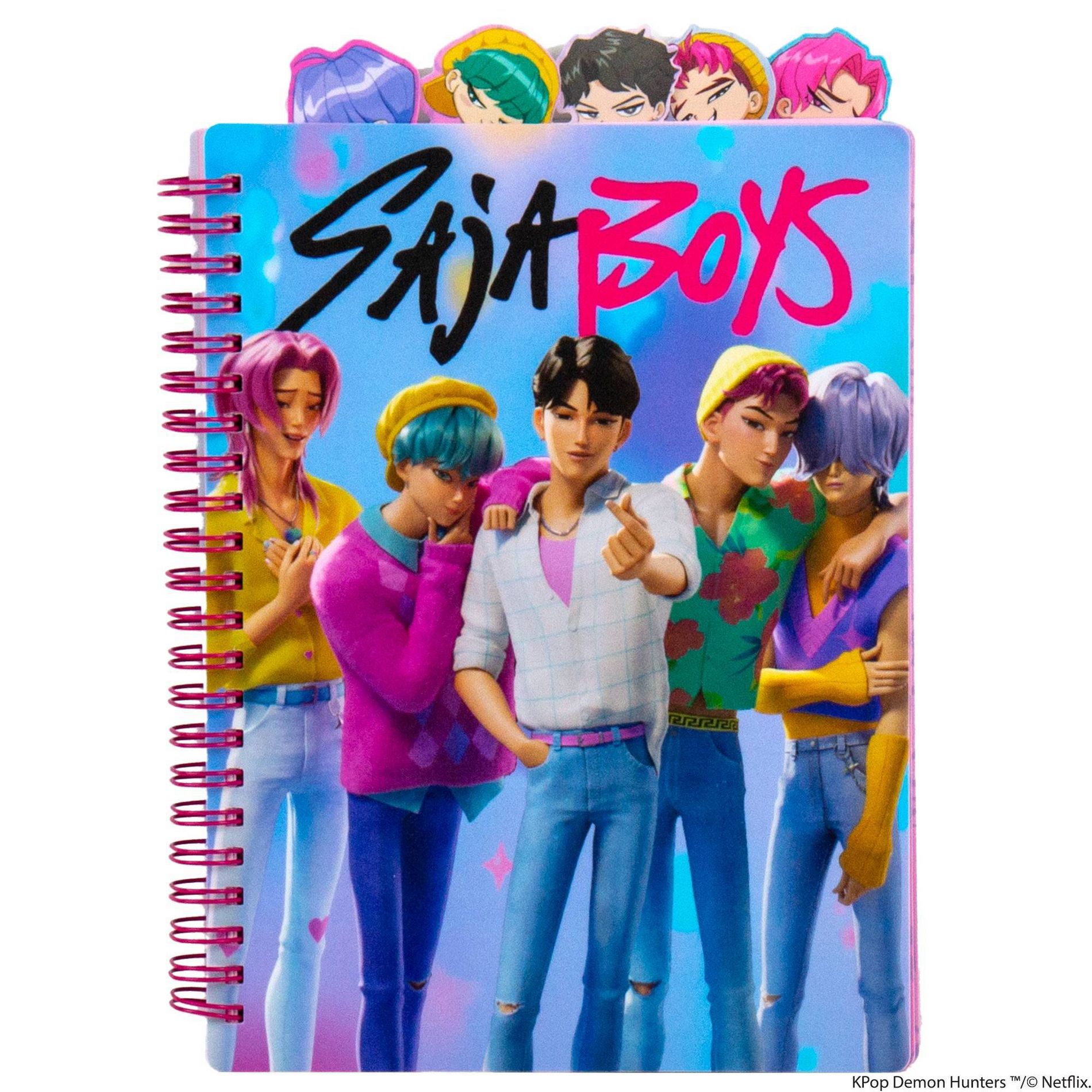 KPop Demon Hunters 6"x8" Poly Tab Journal Saja Boys