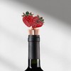 Unique Bargains Bottle Stoppers Strawberry Zinc Alloy Aluminum Alloy TPR 3.58"x1.61"x0.79" 1 Pc - 2 of 3