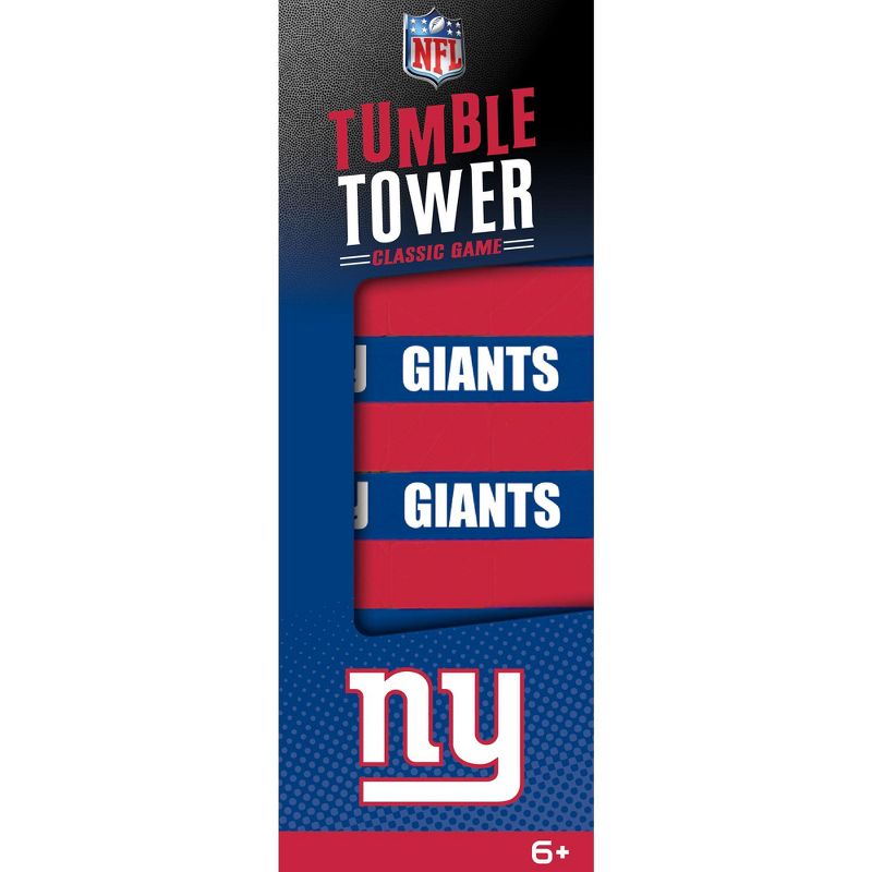 MasterPieces Real Wood Block Tumble Towers - NFL New York Giants, 2 of 6