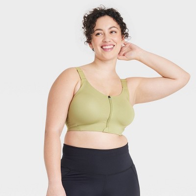 target zip front bra