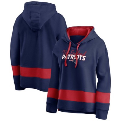 Nfl New England Patriots Women's Primary Antique Long Sleeve Crew Fleece  Sweartshirt : Target