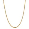 Black Bow Jewelry 3.25mm, 14k Yellow Gold, Solid Byzantine Chain Necklace - 3 of 4