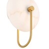 Possini Euro Design Possini Euro Tarquin 11 1/4" High Brass and Alabaster LED Wall Sconce - image 3 of 4