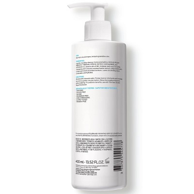 La Roche Posay Toleriane Hydrating Gentle Face Wash with Ceramide for Normal to Dry Sensitive Skin, Oil Free - 13.5 fl oz