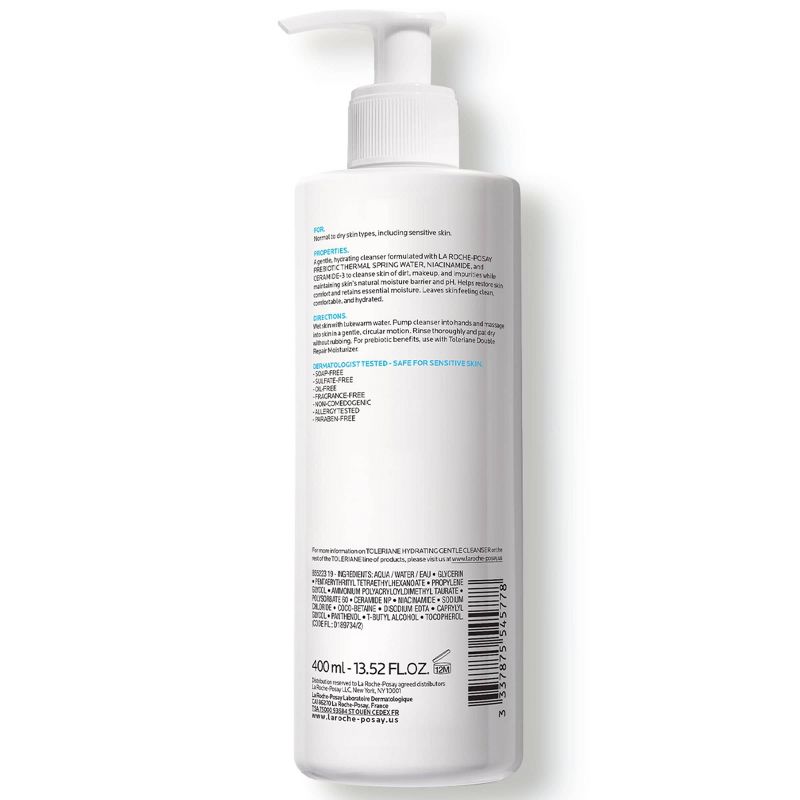  La Roche Posay Toleriane Hydrating Gentle Face Wash with Ceramide for Normal to Dry Sensitive Skin , 5 of 8