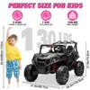 JOYRACER 24V Ride on Truck Toys w/ Remote Control, 2 Seater 400W   Electric Powered Ride on w/ Dump Bed, 3 Speeds, Shovel & Bluetooth/Music - 2 of 4