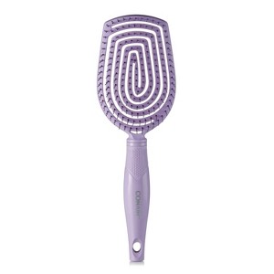 Conair Scalp Care Flexi Head Paddle Detangling Hair Brush - All Hair - Purple - 1 of 4