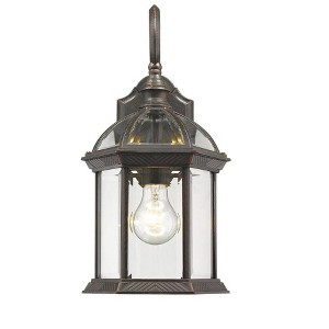 Annex Collection Black Aluminum Outdoor Light Fixture - 100W Dimmable, Wet Rated, 8" x 15.75" - 1 of 2