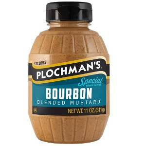 Plochmans Bourbon Mustard Squeeze Bottle - 6 pack, 11 oz - 1 of 1