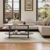 GustoWave 47.24" Small Oval Coffee Tables, Mid Century Modern Coffee Table for Living Room Bedroom Office Small Space - 3 of 4