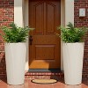 NAYSAYE 2PCS 23.6" Tall Planter for Outdoor Plants Plastic Flower Pots, Front Porch Furniture for Garden Pots Patio Balcony, 13"*13"*23.6" - 2 of 4