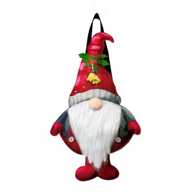 Winter Holiday Gnome Christmas Door Hanger 18" x 12" Briarwood Lane
