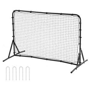 VEVOR Soccer Rebound Trainer, 6x4FT Iron Soccer Training Equipment, Sports Football Rebounder Wall, Double-Sided Rebounding Net, Easy Assembly - 1 of 4