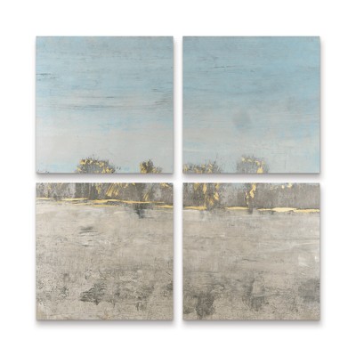 Trademark Fine Art Tim OToole  Pale Blue Sky I 4 Piece Panel Set Art