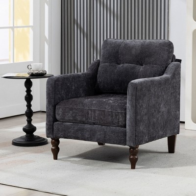 NicBex Chenille Accent Chair Upholstered Living Room Chairs with USB Port and Side Storage, Comfy Chair for Bedroom