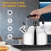 Itopfox Stainless Steel Whistling Tea Kettle for Stovetop, 2.64 QT with Cool Grip Handle, Fast Boiling for Tea, Coffee, Milk, Durable & Safe - 4 of 4