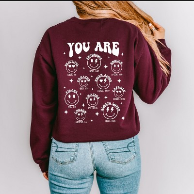 Simply Sage Market You Are Smiley Front And Back Sweatshirt