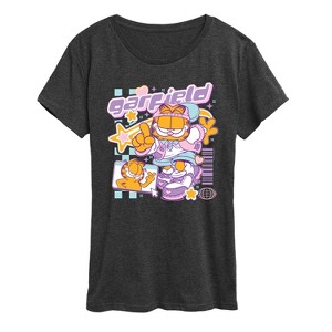 Women's - Garfield - Garf Kawaii Y2K Short Sleeve Graphic T-Shirt - 1 of 4